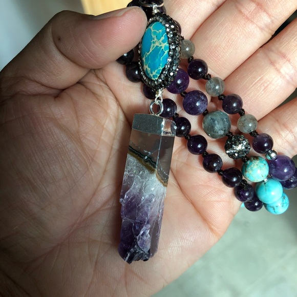 Purple Amethyst & Labradorite - Picture 4 of 5